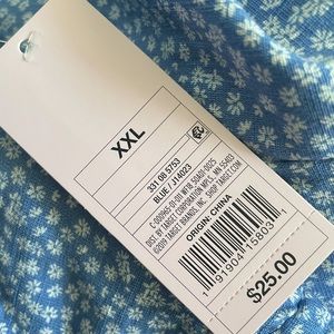 Blue/Floral drawstring dress